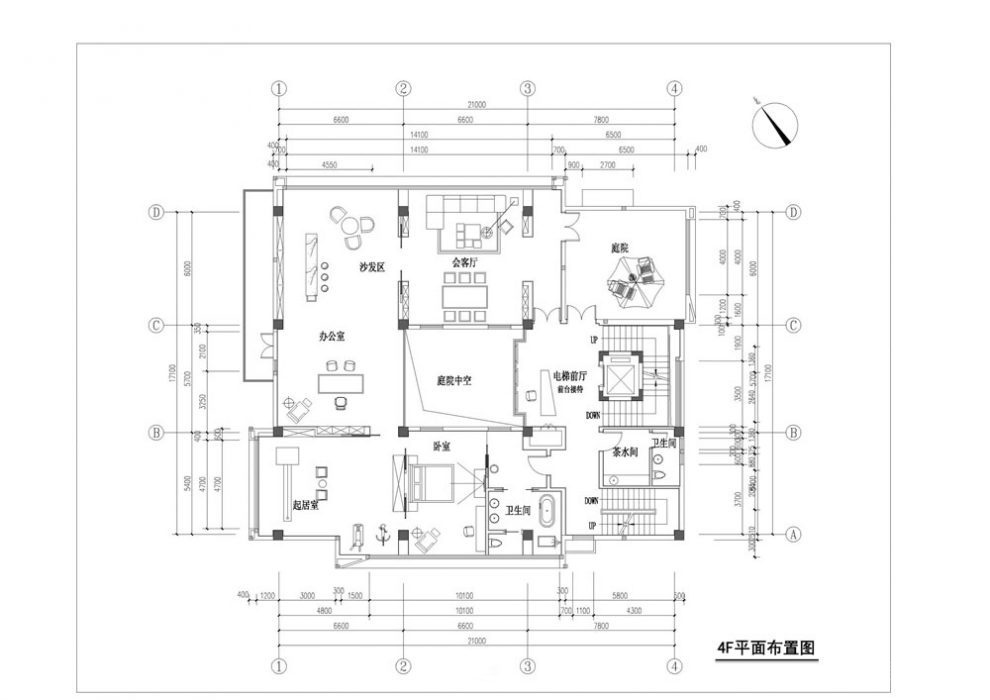 飛星辦公室裝修-三樓平面圖