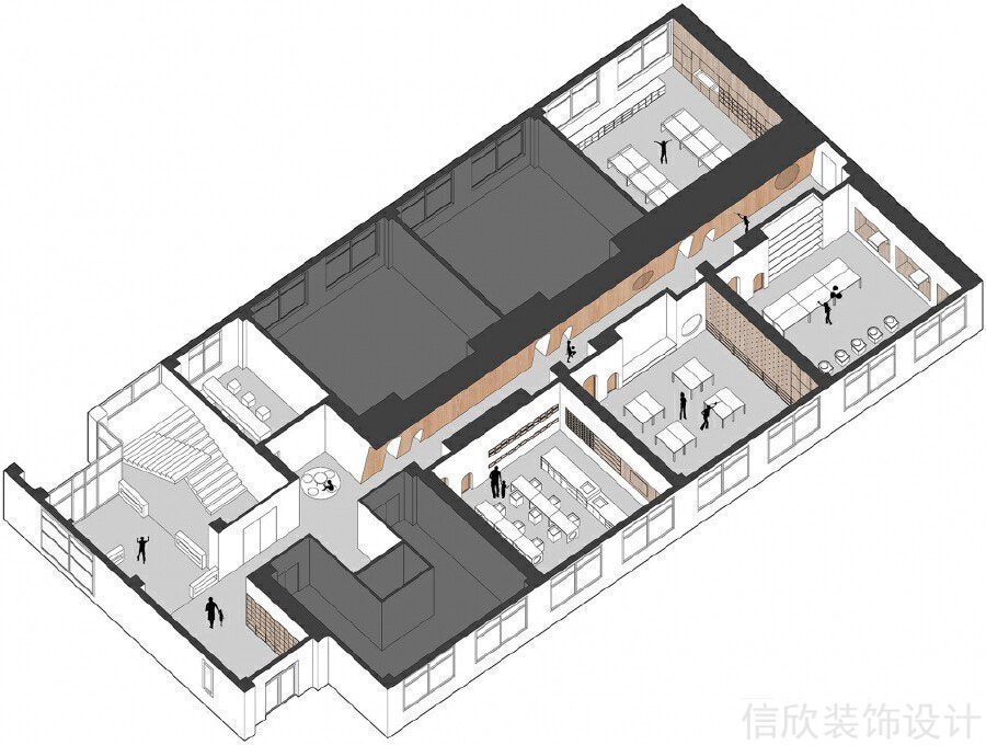 辦公室3d裝修效果圖