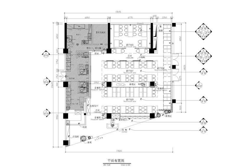 現(xiàn)代風格辦公室平面布置圖