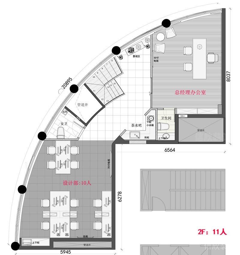 深圳市龍崗區辦公室平面圖